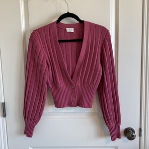 NWOT- Aritzia Wilfred Plunge Front Cardigan